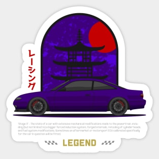 Tuner Purple MX6 JDM Sticker